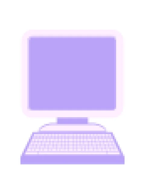 Pixelize effect animation of Flat colour illustration of a computer Stock Footage 324160716