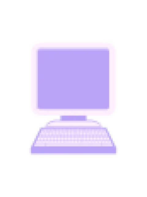 Pixelize effect animation of a Flat colour illustration of a computer Stock Footage 324206857