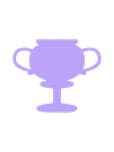 Pixelize effect animation of flat symbol of a gold trophy icon Stock Footage 324063657