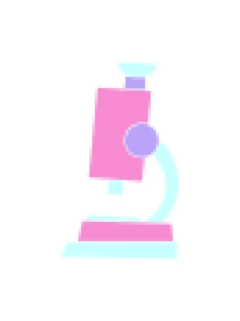 Pixelize effect animation of flat symbol of a science microscope icon Stock Footage 324391927