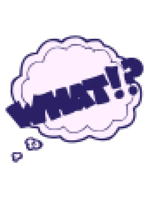 Pixelize effect animation of freehand drawn thought bubble cartoon shout WHAT Stock Footage 324088678