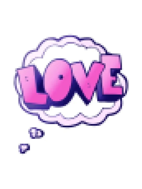 Pixelize effect animation of freehand drawn thought bubble cartoon love symbo Stock Footage 324248343
