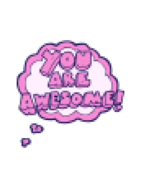 Pixelize effect animation of freehand drawn thought bubble cartoon you are .. Stock Footage 324266488