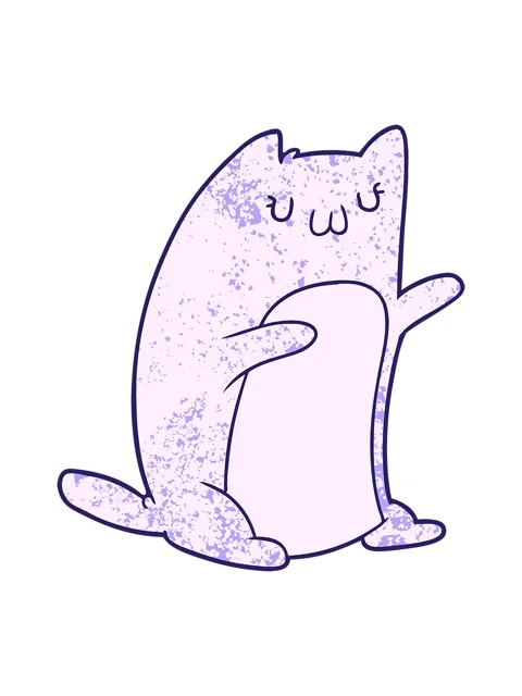 Pixelize effect animation of fun design of a cartoon cat Stock Footage 324139138