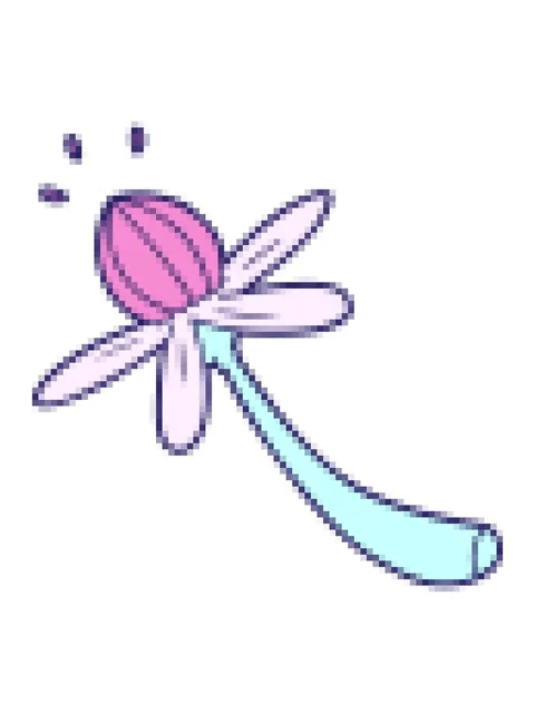 Pixelize effect animation of fun quirky flower drawing Stock Footage 324243856