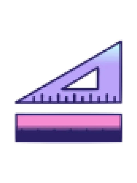 Pixelize effect animation of gradient shaded cartoon of a maths set 스톡 동영상 324194131