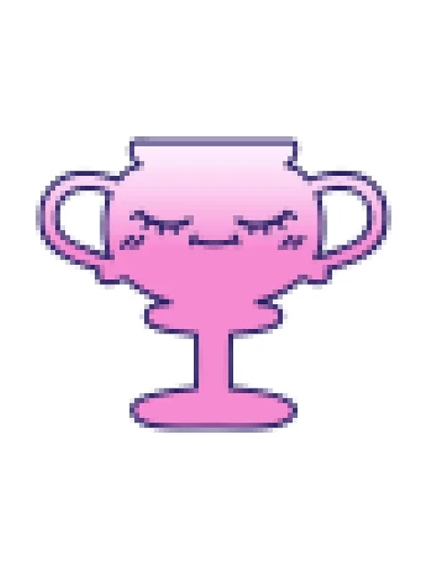 Pixelize effect animation of gradient shaded cartoon of a trophy Stock Footage 324222180