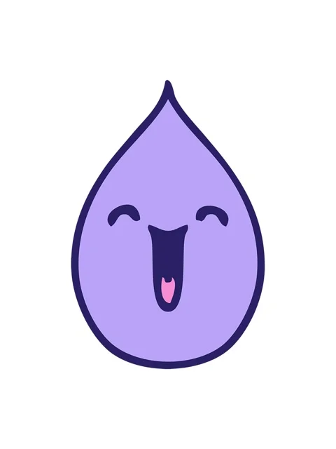 Pixelize effect animation of hand drawn quirky cartoon emotional rain drop Stock Footage 324086276