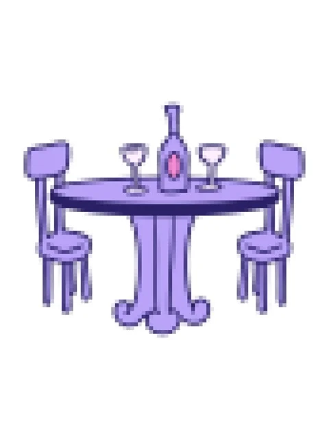Pixelize effect animation of hand drawn cartoon doodle dinner table and drink Stock Footage 324177432