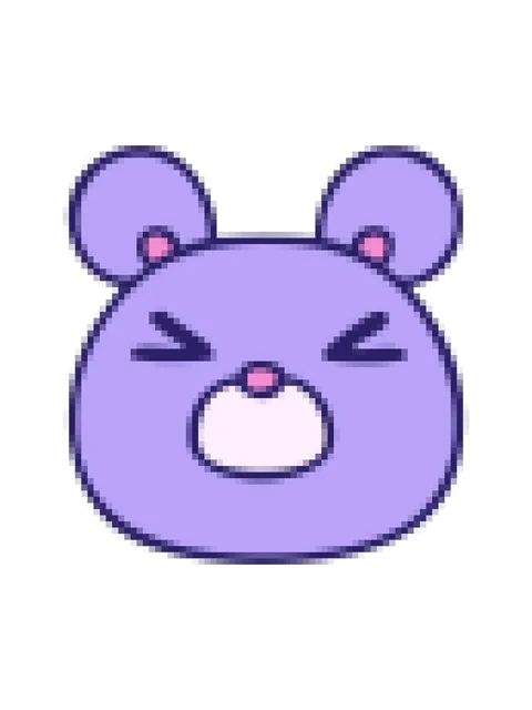 Pixelize effect animation of hand drawn quirky cartoon mouse face Stock Footage 324200053