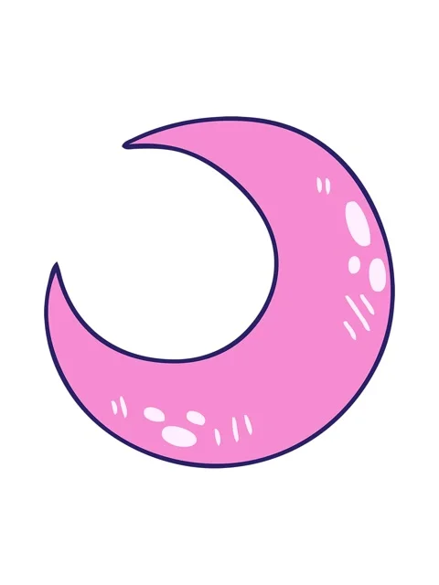 Pixelize effect animation of hand drawn quirky cartoon crescent moon Vídeo Stock 324255583