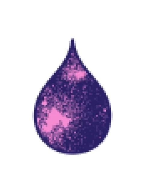 Pixelize effect animation of hand drawn cartoon blood drop Stock Footage 324287869