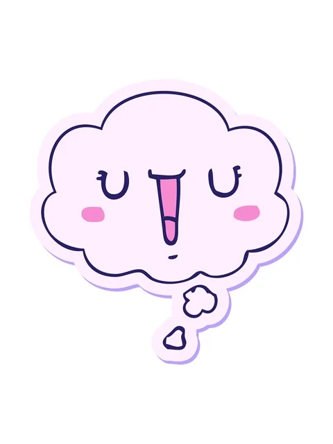 Pixelize effect animation of a happy cartoon face with thought bubble as a .. Stock Footage 324440522