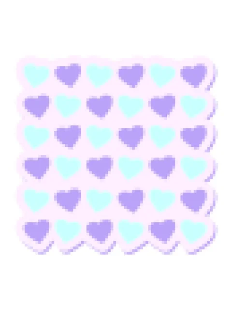 Pixelize effect animation of hearts repeat pattern sticker Stock Footage 324289793