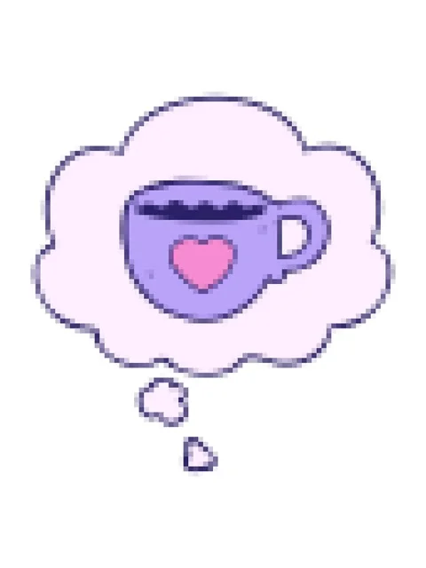 Pixelize effect animation of I love coffee cartoon cup with thought bubble Stock Footage 324136157