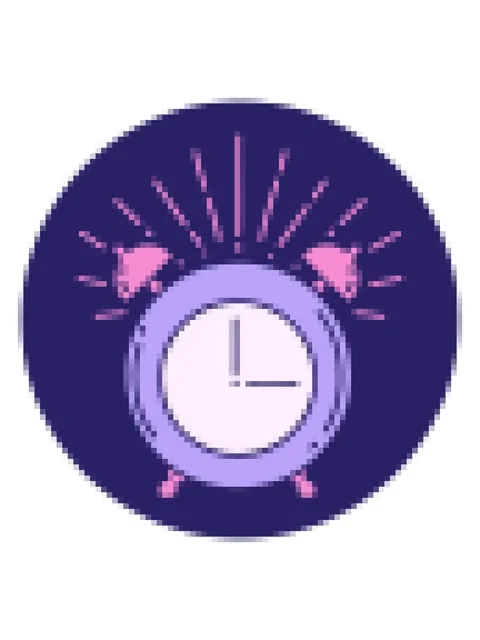 Pixelize effect animation of icon of a tattoo style ringing alarm clock Stock Footage 324465337