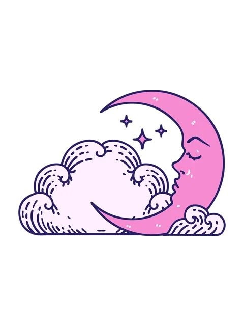 Pixelize effect animation of iconic tattoo style image of a crescent moon a.. Vídeo Stock 324176921