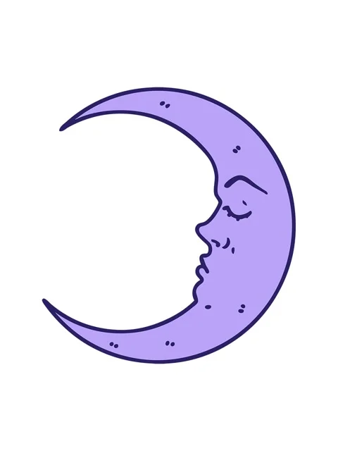 Pixelize effect animation of iconic tattoo style image of a crescent moon Vídeo Stock 324248741