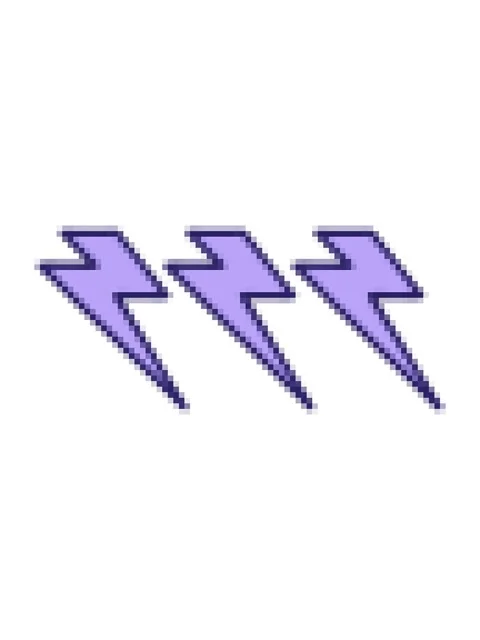 Pixelize effect animation of iconic tattoo style image of lighting bolts Stock Footage 324324304
