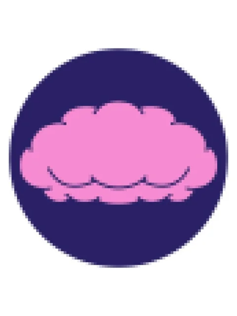Pixelize effect animation of iconic tattoo style image of a grey cloud Stock Footage 324339656