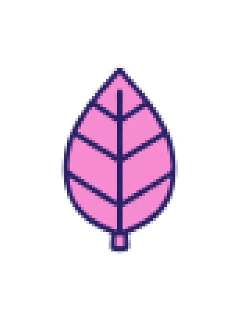 Pixelize effect animation of leaf tattoo doodle Stock Footage 324245507