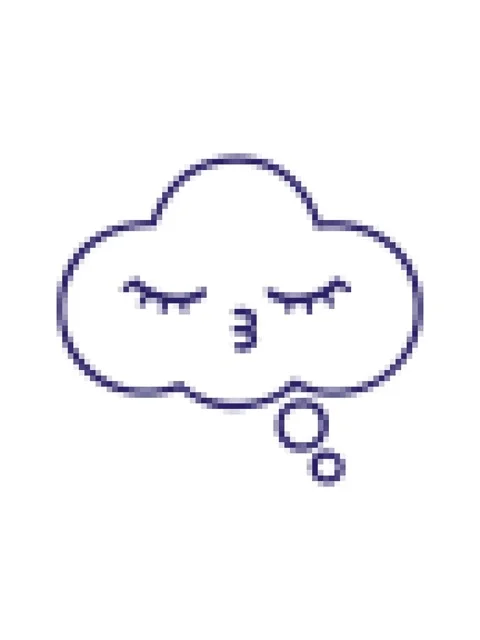 Pixelize effect animation of line drawing cartoon of a thought bubble Stock Footage 324292298