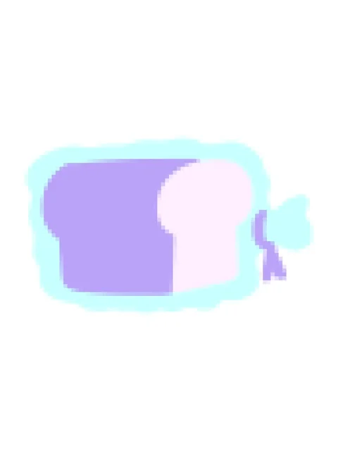 Pixelize effect animation of loaf of bread in bag Stock Footage 324280083