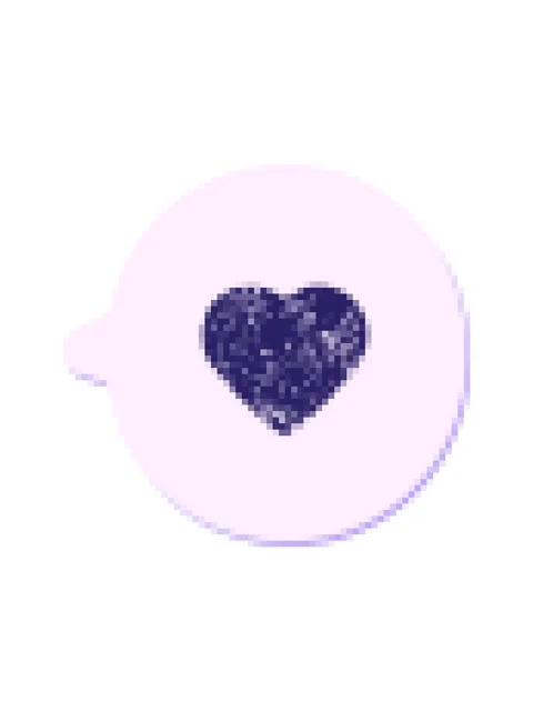 Pixelize effect animation of love heart in speech bubble grunge sticker Stock Footage 324481383