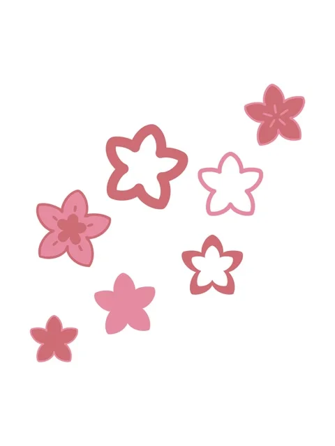 Pixelize effect animation of multiple flowers form a japnese floral pattern Stock Footage 324082156