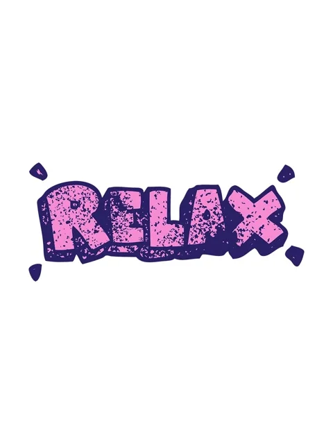 Pixelize effect animation of relax text Stock Footage 324080872