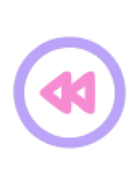 Pixelize effect animation of rewind button symbol icon Stock Footage 324282014