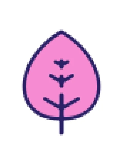 Pixelize effect animation of simple leaf design element Video stock 324155950