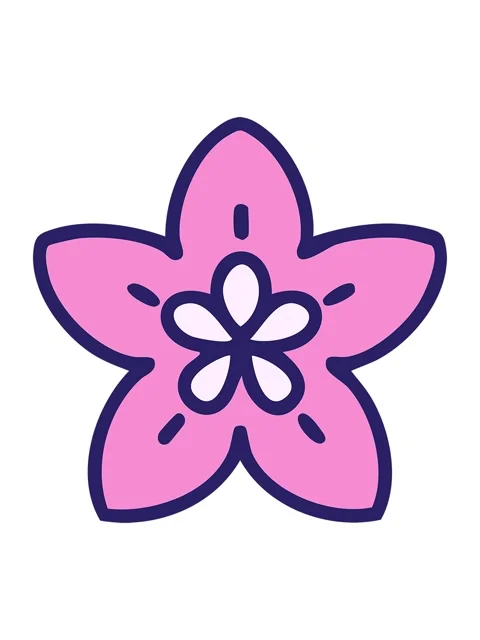 Pixelize effect animation of a singular japanese style flower design Stock Footage 324373551