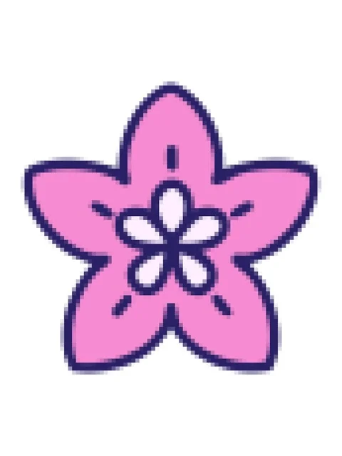 Pixelize effect animation of a singular japanese style flower design Stock Footage 324400895