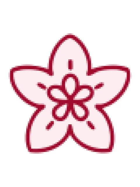 Pixelize effect animation of singular japanese style flower design Stock Footage 324477217