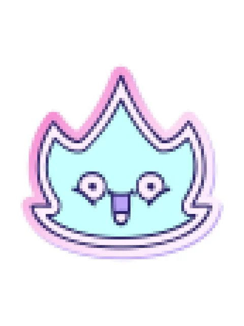 Pixelize effect animation of sticker of a cute cartoon happy fire Stock Footage 324349082