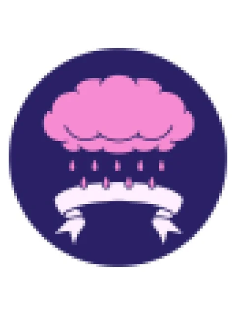 Pixelize effect animation of tattoo style icon with banner of a cloud raining Video stock 324077230