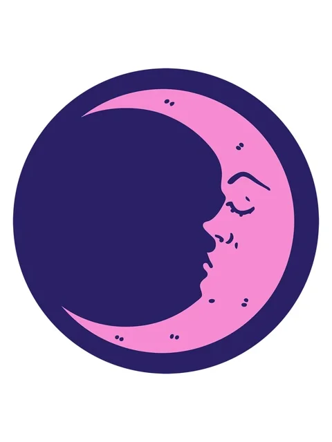 Pixelize effect animation of tattoo style image of a crescent moon Vídeo Stock 324468352