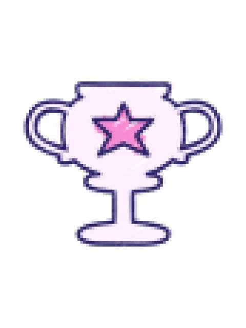 Pixelize effect animation of Trophy Chalk illustration Stock Footage 324138431