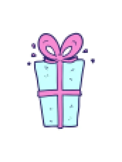 Pixelize effect animation of wrapped gift Stock Footage 324485551
