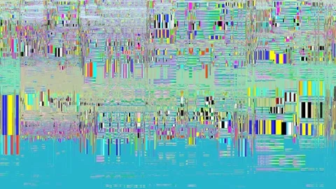 Pixelized Turquoise background, copy space, overlay, loop Stockbeeldmateriaal 130506283