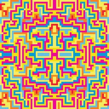 Pixels abstract geometric background vector illustration Stock Illustration