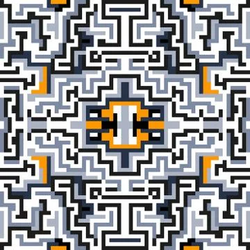 Pixels abstract geometric background vector illustration Stock Illustration