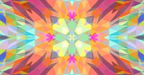 Pixels Abstract Geometric Pattern Background Pastel Color Symmetric Stock Illustration