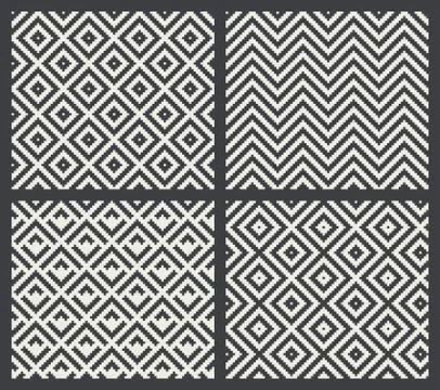 Pixels abstract mosaics Stock Illustration