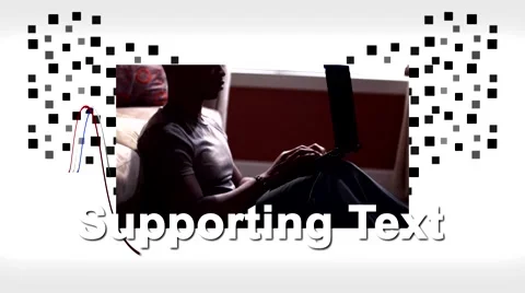 Pixels and Ribbons 스톡 After Effects