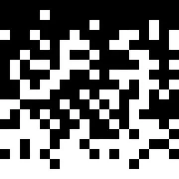 The pixels are scattered, dissolve. Pixel gradient Speed seamless pattern. Black Stock Illustration