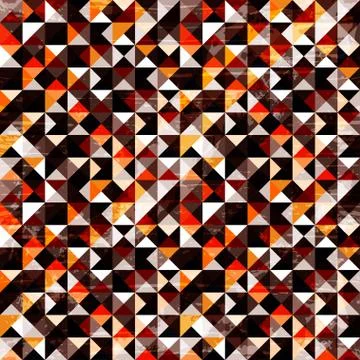 Pixels beautiful abstract geometric seamless pattern vector illustration Stock Illustration