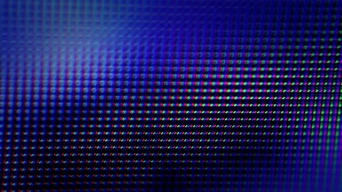 Pixels changing colour on a high definition screen. Macro shot Stock Footage 72220579