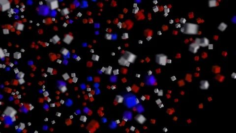 Pixels Cube transform to the name of France Stock Footage 89828481